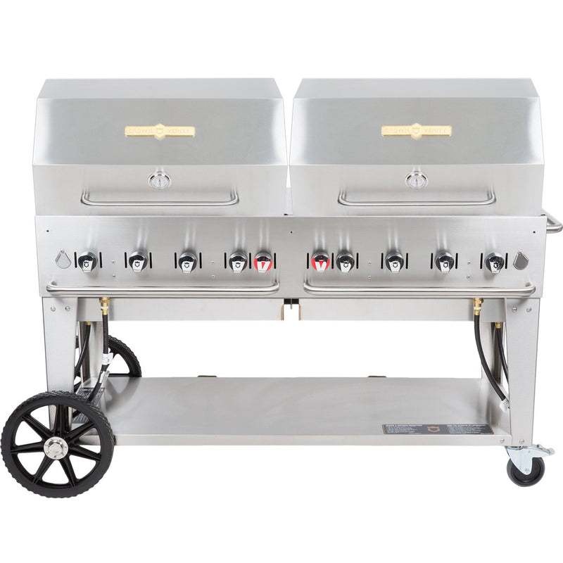 Crown Verity Mobile Gas Grill with 2x Dome Package CV-MCB-60RDP-LP IMAGE 1