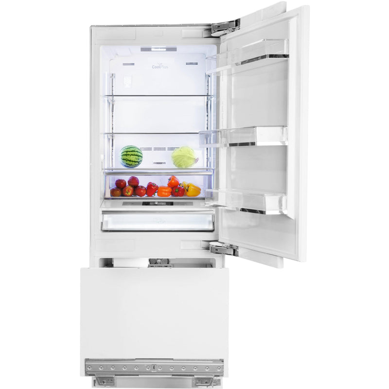 Blomberg 30-inch, 16.4 cu.ft. Built-In Bottom Freezer Refrigerator with Automatic Ice Machine BRFB1920FBI IMAGE 6