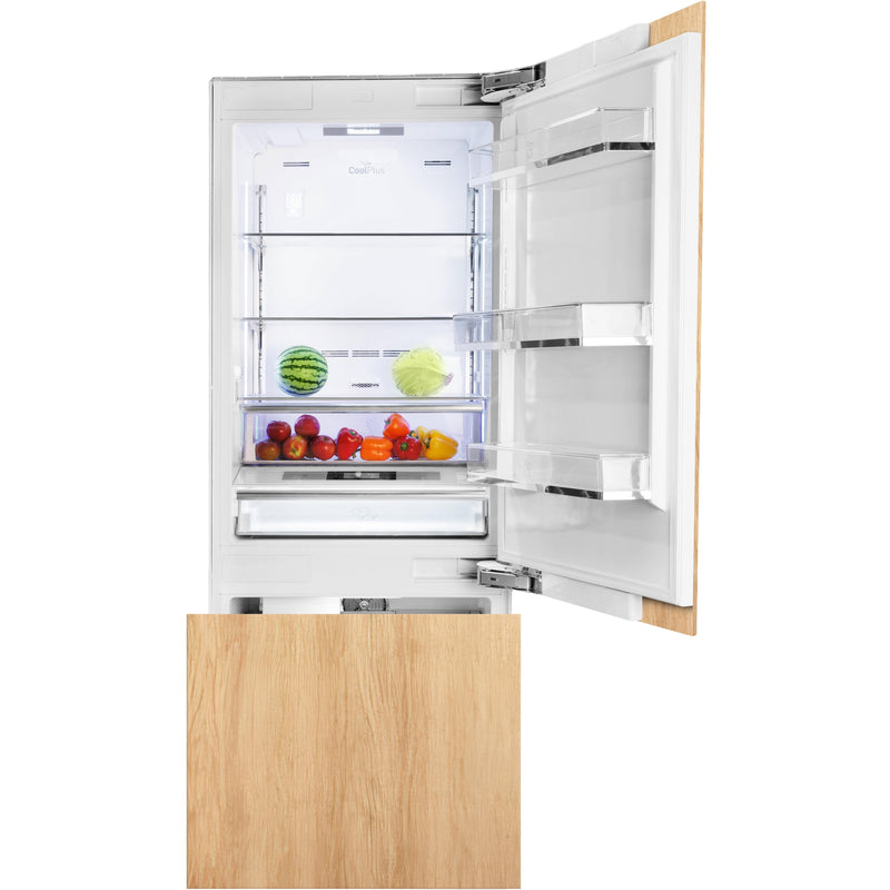 Blomberg 30-inch, 16.4 cu.ft. Built-In Bottom Freezer Refrigerator with Automatic Ice Machine BRFB1920FBI IMAGE 7