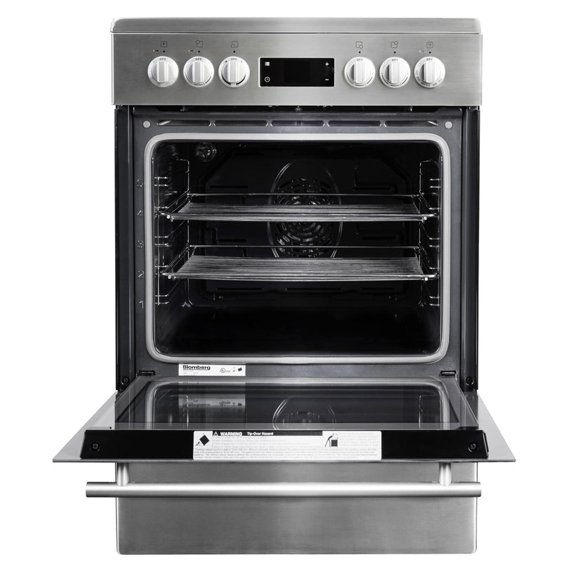 Blomberg 24-inch Freestanding Electric Range with True European Convection BERC24102SS IMAGE 2