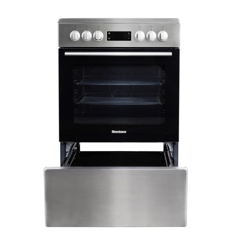 Blomberg 24-inch Freestanding Electric Range with True European Convection BERC24102SS IMAGE 4