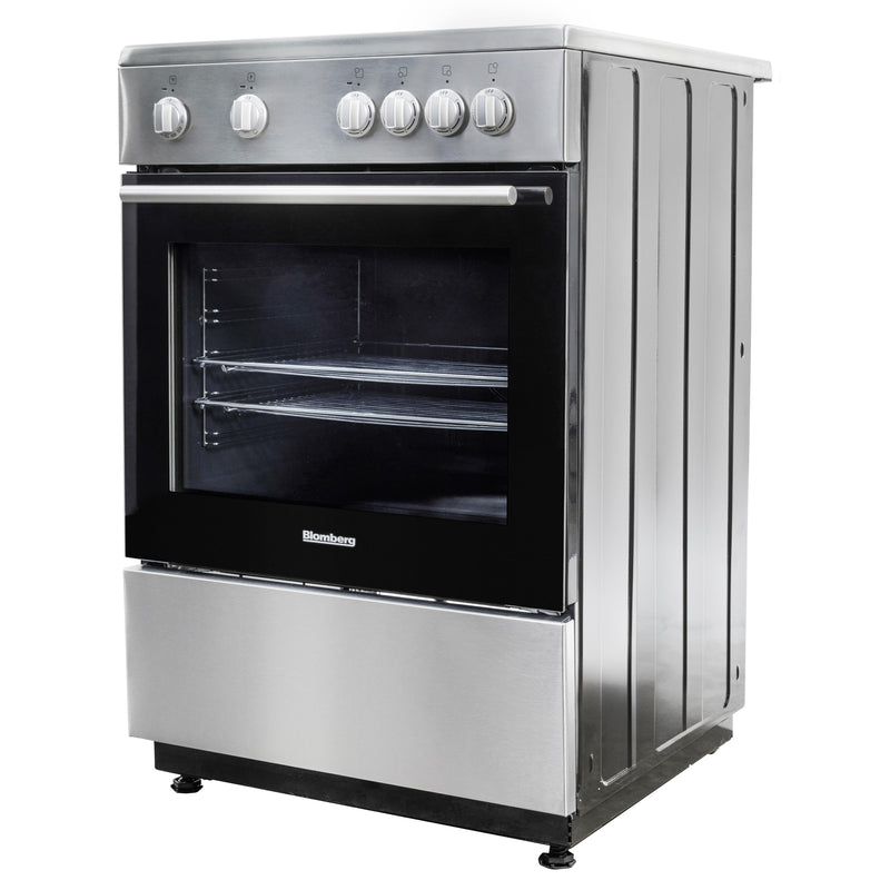 Blomberg 24-inch Freestanding Electric Range with 4 Cooking Zones BERC24202SS IMAGE 4