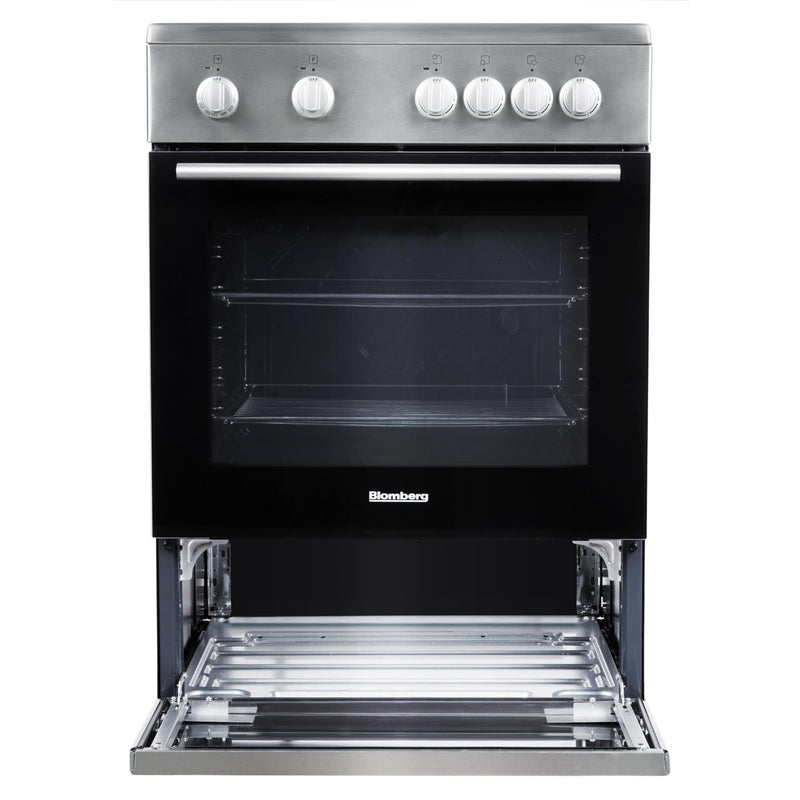 Blomberg 24-inch Freestanding Electric Range with 4 Cooking Zones BERC24202SS IMAGE 5