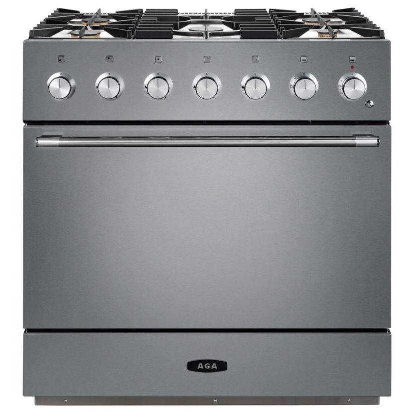 AMC36DFSS AGA 36inch Mercury Dual Fuel Range with True European Twin
