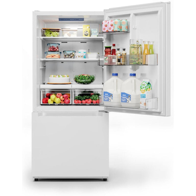Midea 30-inch, 18.7 cu. ft. Bottom Freezer Refrigerator MRB19B7AWW IMAGE 3