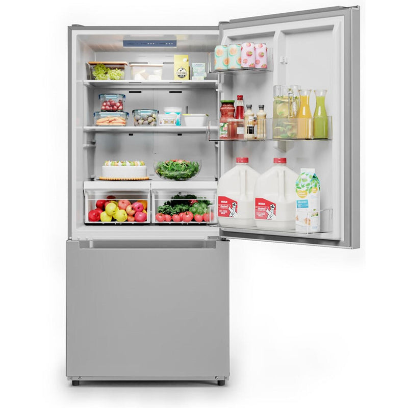 Midea 30-inch, 18.7 cu. ft. Bottom Freezer Refrigerator MRB19B7AST IMAGE 3