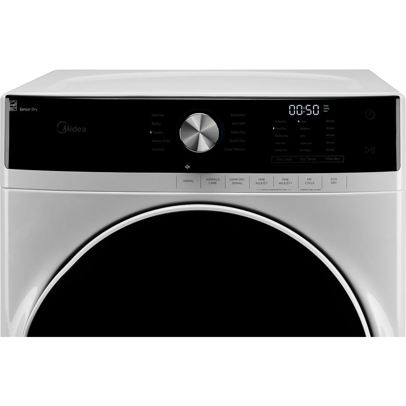 Midea 8.0 cu. ft. Electric Dryer with Sensor Dry Technology MLE52N3AWW IMAGE 4