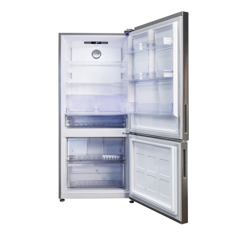 Blomberg 30-inch, 16.1 cu. ft. Counter Depth Bottom Freezer Refrigerator with Frost Free Cooling BRFB21612SS IMAGE 4