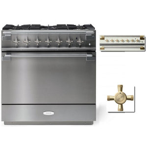 AGA 36-in Elise Freestanding Dual Fuel Range with True European Convection AEL361DFABSS IMAGE 1