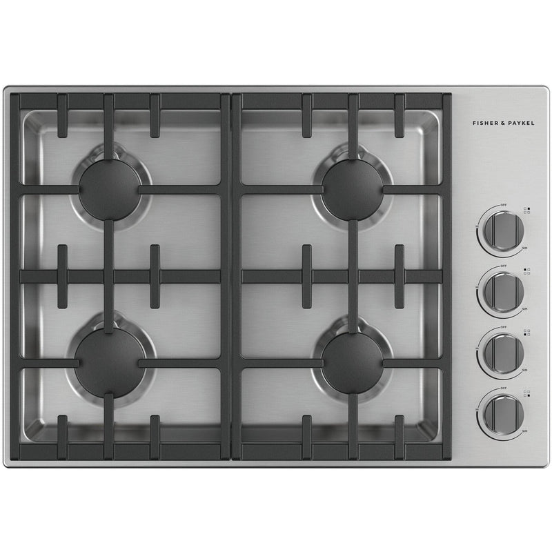 Fisher & Paykel 30-inch Built-in Gas Cooktop with 4 Burners CDV3304HNSP IMAGE 1
