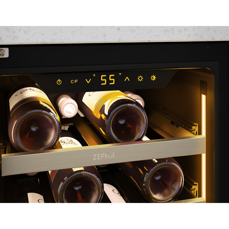 Zephyr 27-Bottle Wine Cooler with Door Lock PRW15C01CG IMAGE 4