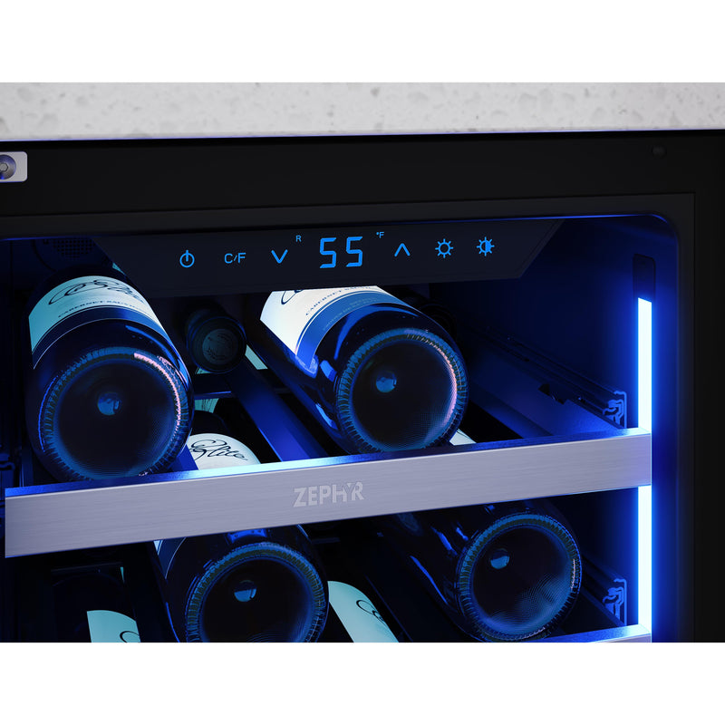 Zephyr 27-Bottle Wine Cooler with Door Lock PRW15C01CG IMAGE 5