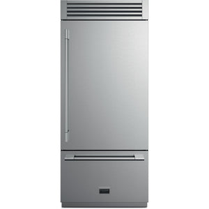 Fulgor Milano 36-inch, 18.5 cu. ft. Bottom Freezer Refrigerator with Ice Maker F7PBM36S2-R IMAGE 1