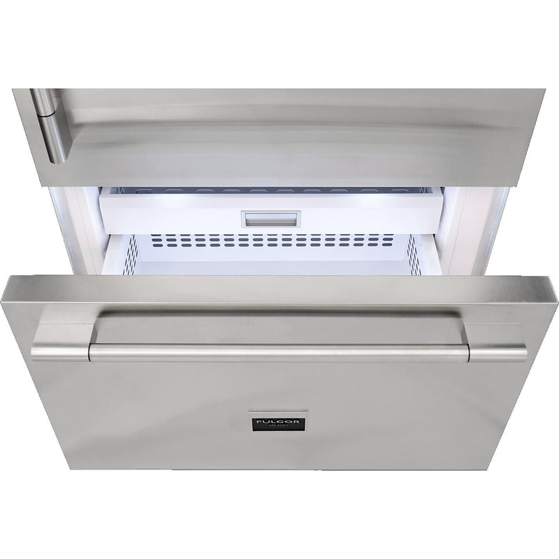 Fulgor Milano 36-inch, 18.5 cu. ft. Bottom Freezer Refrigerator with Ice Maker F7PBM36S2-R IMAGE 11