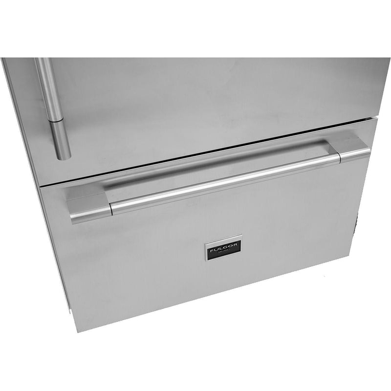 Fulgor Milano 36-inch, 18.5 cu. ft. Bottom Freezer Refrigerator with Ice Maker F7PBM36S2-R IMAGE 5