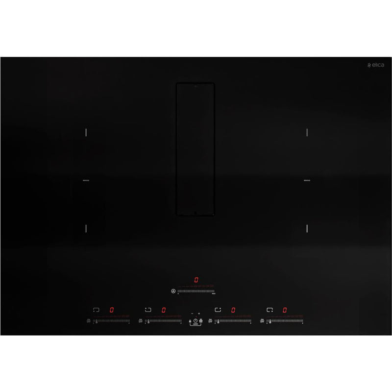 Elica 30-inch Built-in Induction Cooktop with 2 in 1 Downdraft ENF430BL IMAGE 1