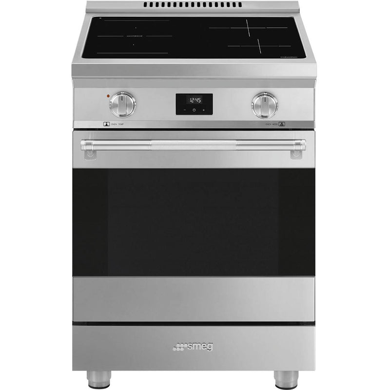 Smeg 24-inch Freestanding Electric Range with Convection Technology SPR24UIMX IMAGE 1