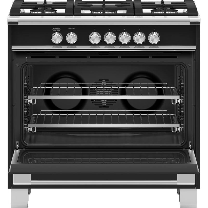 Fisher & Paykel 36-inch Freestanding Gas Range with AeroTech™ Technology OR36SCG4B1SP IMAGE 2