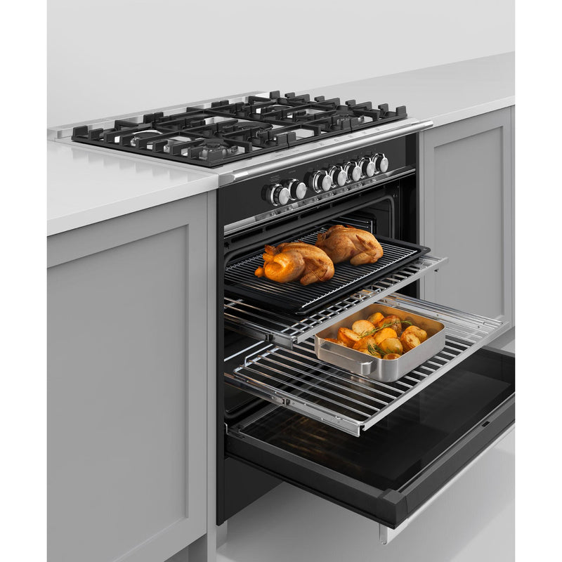 Fisher & Paykel 36-inch Freestanding Gas Range with AeroTech™ Technology OR36SCG4B1SP IMAGE 6