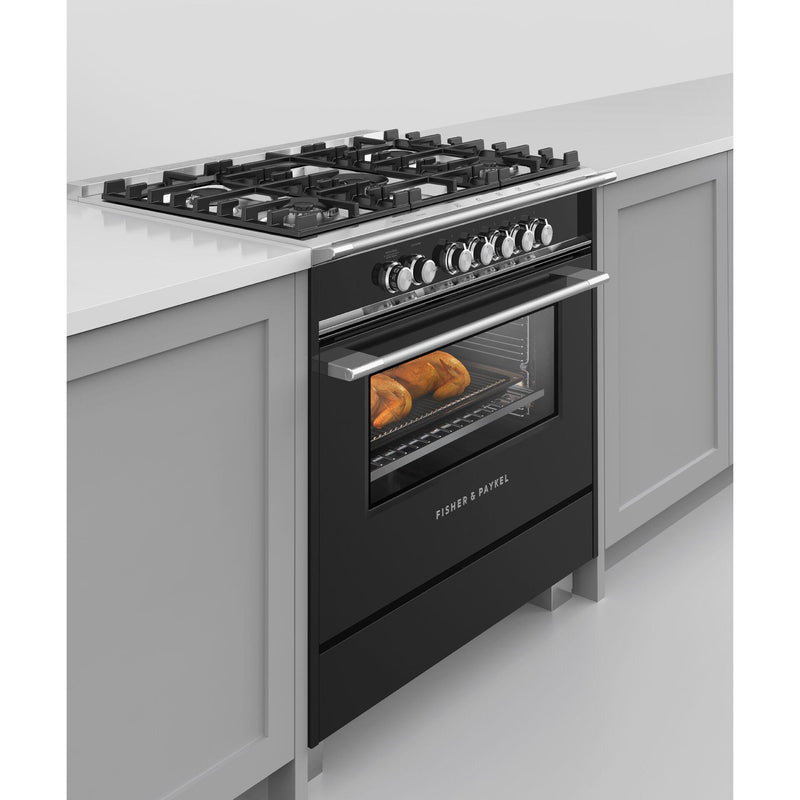 Fisher & Paykel 36-inch Freestanding Gas Range with AeroTech™ Technology OR36SCG4B1SP IMAGE 7