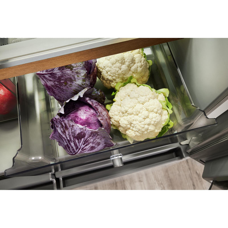 KitchenAid 36-inch, 19.4 cu. ft. Counter-Depth 4-Door Refrigerator with PrintShield™ Finish KRQC506MPSSP IMAGE 10