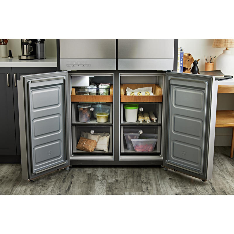 KitchenAid 36-inch, 19.4 cu. ft. Counter-Depth 4-Door Refrigerator with PrintShield™ Finish KRQC506MPSSP IMAGE 12