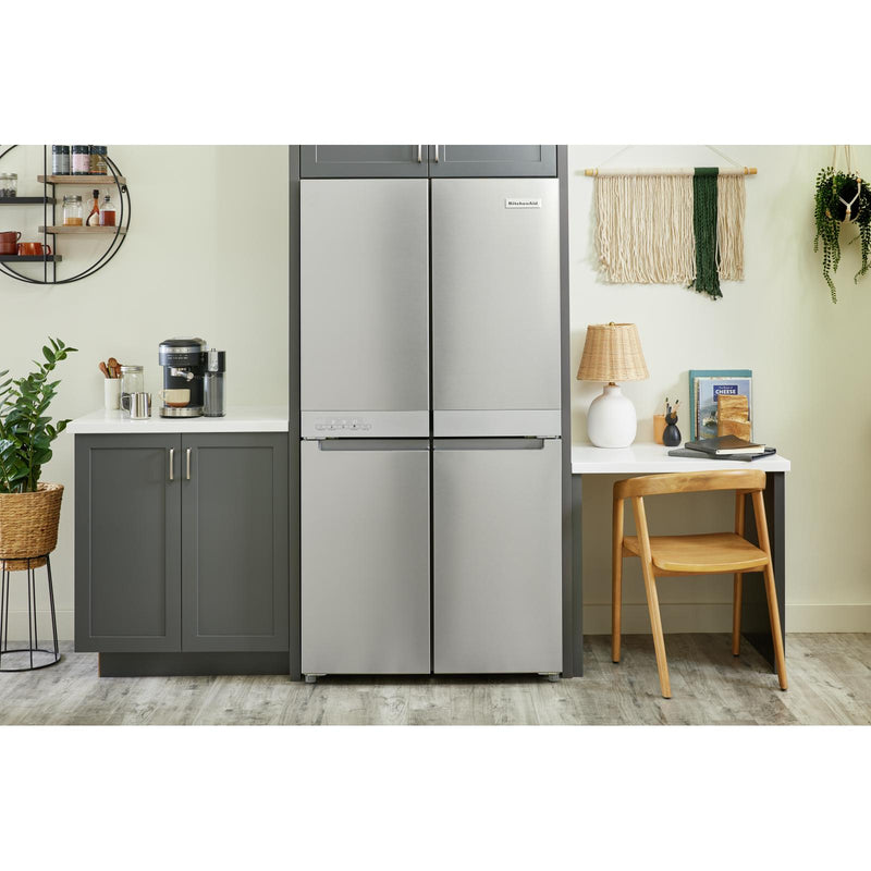 KitchenAid 36-inch, 19.4 cu. ft. Counter-Depth 4-Door Refrigerator with PrintShield™ Finish KRQC506MPSSP IMAGE 19