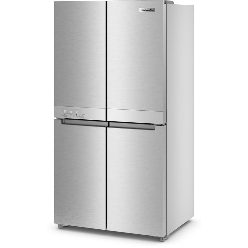 KitchenAid 36-inch, 19.4 cu. ft. Counter-Depth 4-Door Refrigerator with PrintShield™ Finish KRQC506MPSSP IMAGE 4