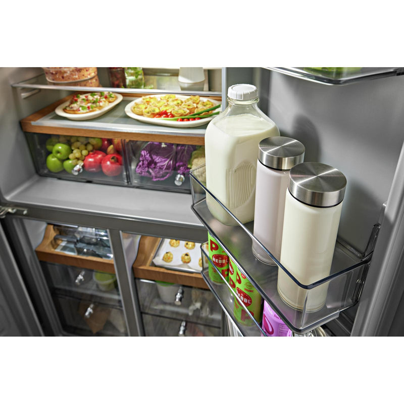KitchenAid 36-inch, 19.4 cu. ft. Counter-Depth 4-Door Refrigerator with PrintShield™ Finish KRQC506MPSSP IMAGE 7