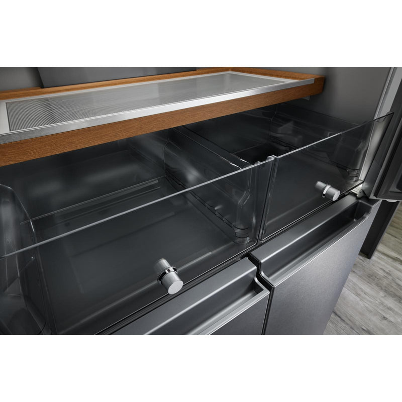 KitchenAid 36-inch, 19.4 cu. ft. Counter-Depth 4-Door Refrigerator with PrintShield™ Finish KRQC506MPSSP IMAGE 8