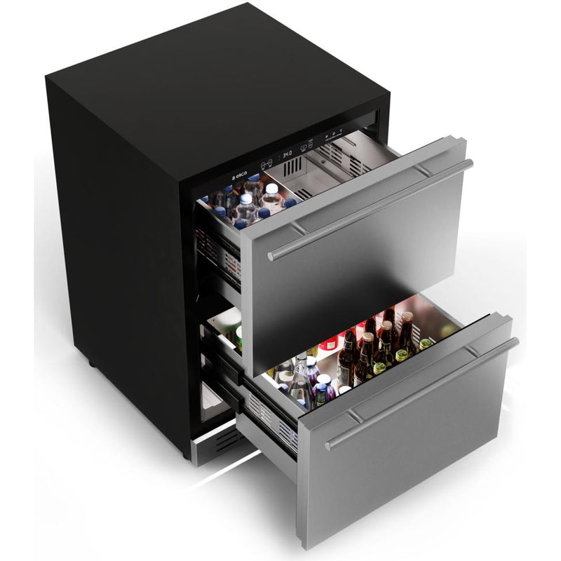 Elica 24-inch, 4.7 cu.ft. Refrigeration Drawers EBD51SS1 IMAGE 3