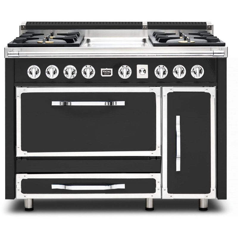 Viking 48-inch Freestanding Dual Fuel Range with True Convection Technology CTVDR481-4GCS IMAGE 1