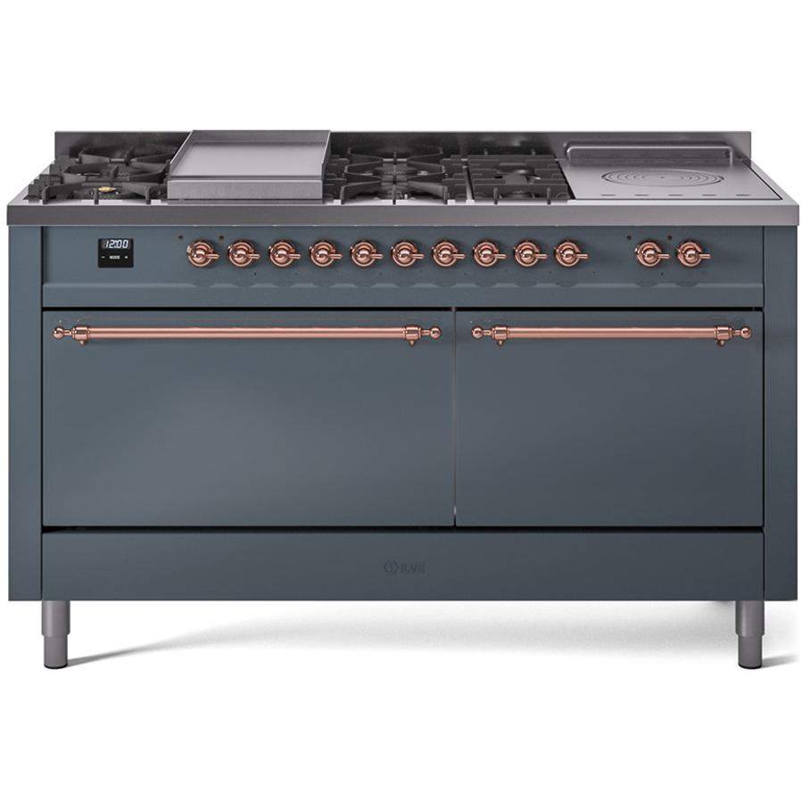 iLVE 60inch Freestanding Dual Fuel Range UP60FSQNMPBGPLP TA