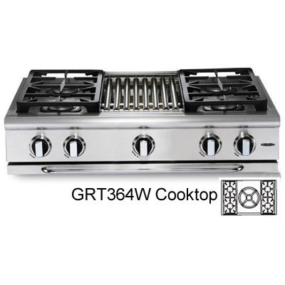 Capital Cooktops Gas GRT364W-L IMAGE 1