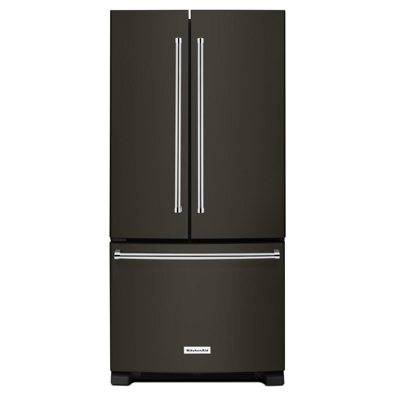 33 Inch Fridge With Water Dispenser KRFF302EBS KitchenAid 33-inch, 22 cu. ft. Freestanding French 3-Door