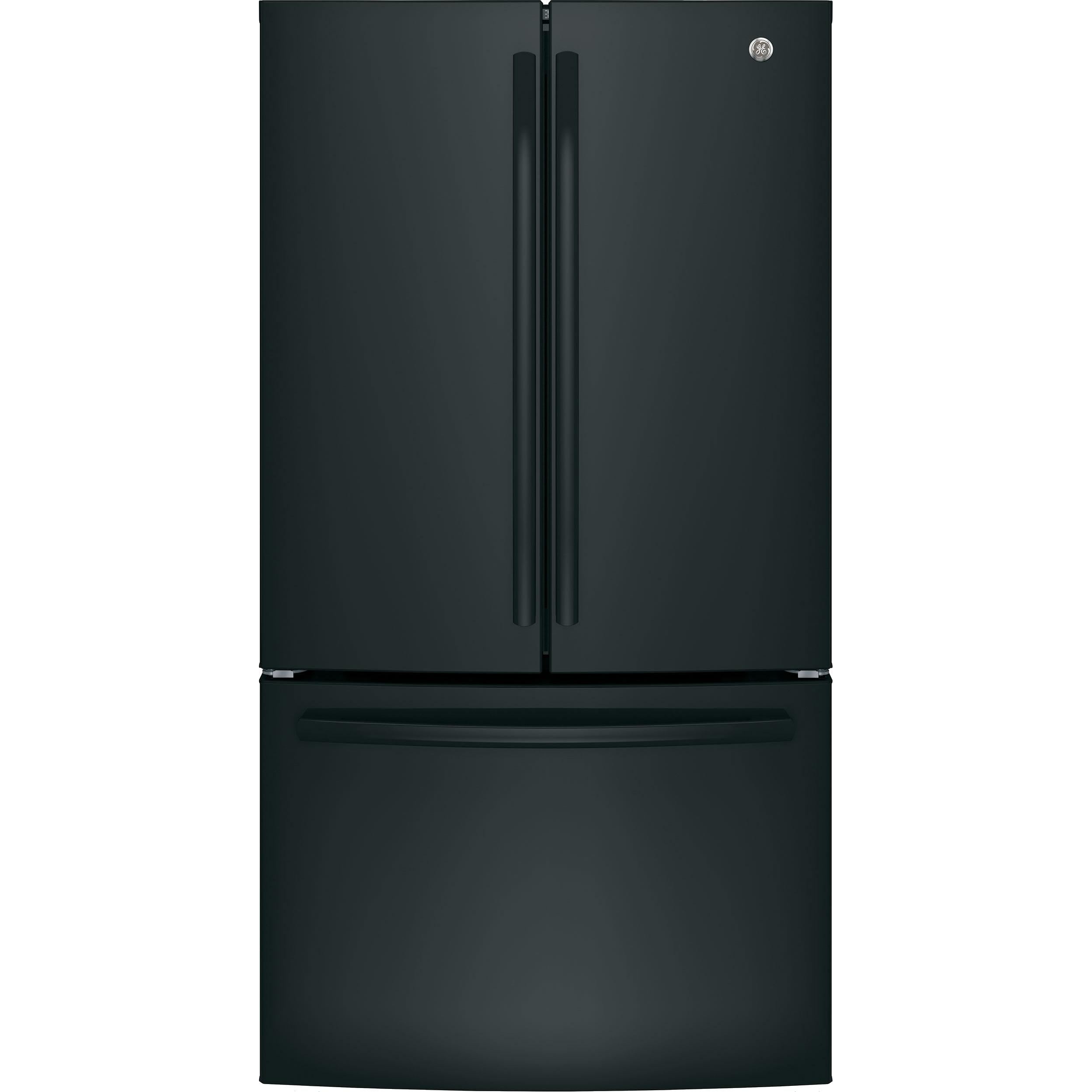 GNE27JGMBB GE 36inch, 27 cu.ft. Freestanding French 3Door