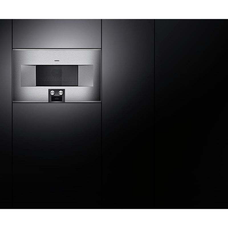 Gaggenau 30-inch, 1.3 cu.ft. Built-in Combi-Microwave Oven with Right Hinge BM 484 710 IMAGE 2