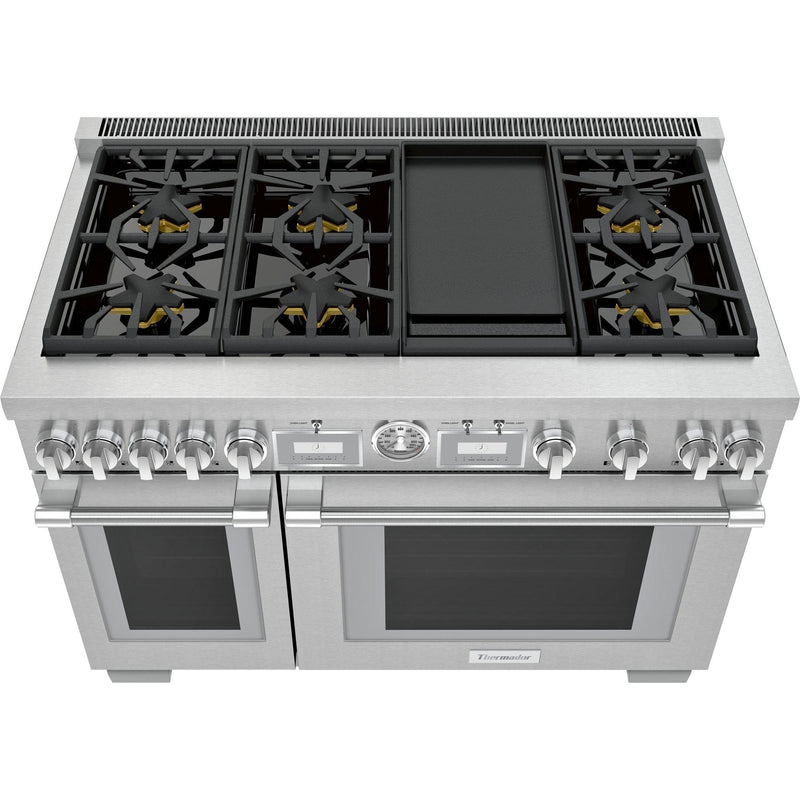 Thermador 48-inch Freestanding Gas Range with ExtraLow® Burners PRG486WDG IMAGE 2