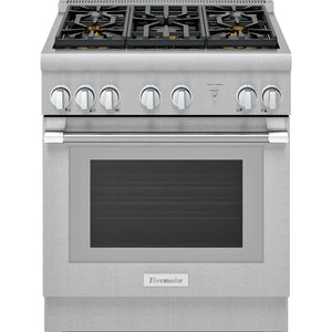 Thermador 30-inch Freestanding Gas Range with ExtraLow® Burners PRG305WH IMAGE 1