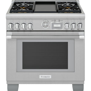 Thermador 36-inch Freestanding Gas Range with ExtraLow® Burners PRG364WDG IMAGE 1
