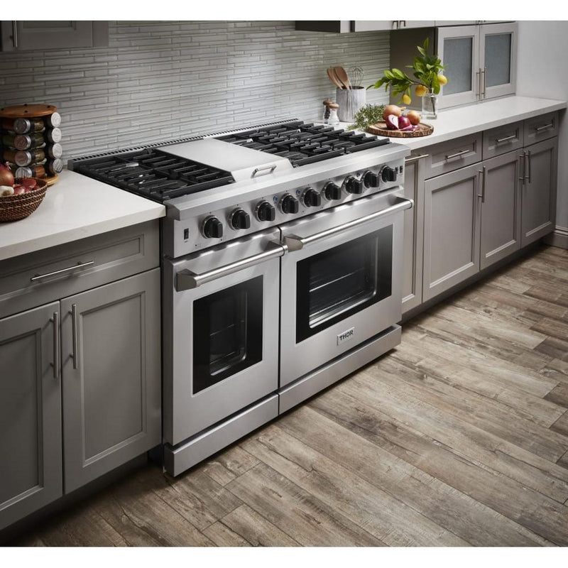 Thor Kitchen 48-inch Freestanding Gas Range with Griddle LRG4807U IMAGE 9