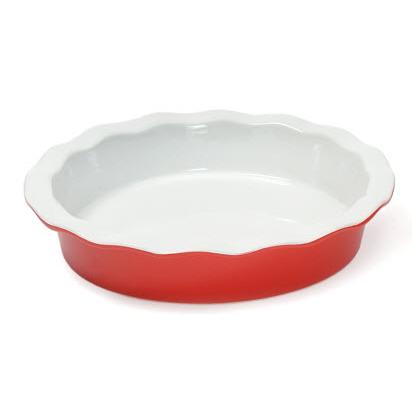 Sara Cucina 23.8 cm Pie Dish Z11027-RED IMAGE 1