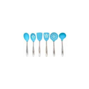 Sara Cucina Silicone Utensil - Blue Slotted Spoon SA3312/BB IMAGE 1