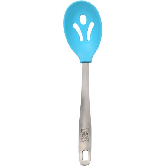 Sara Cucina Silicone Utensil - Blue Slotted Spoon SA3312/BB IMAGE 1