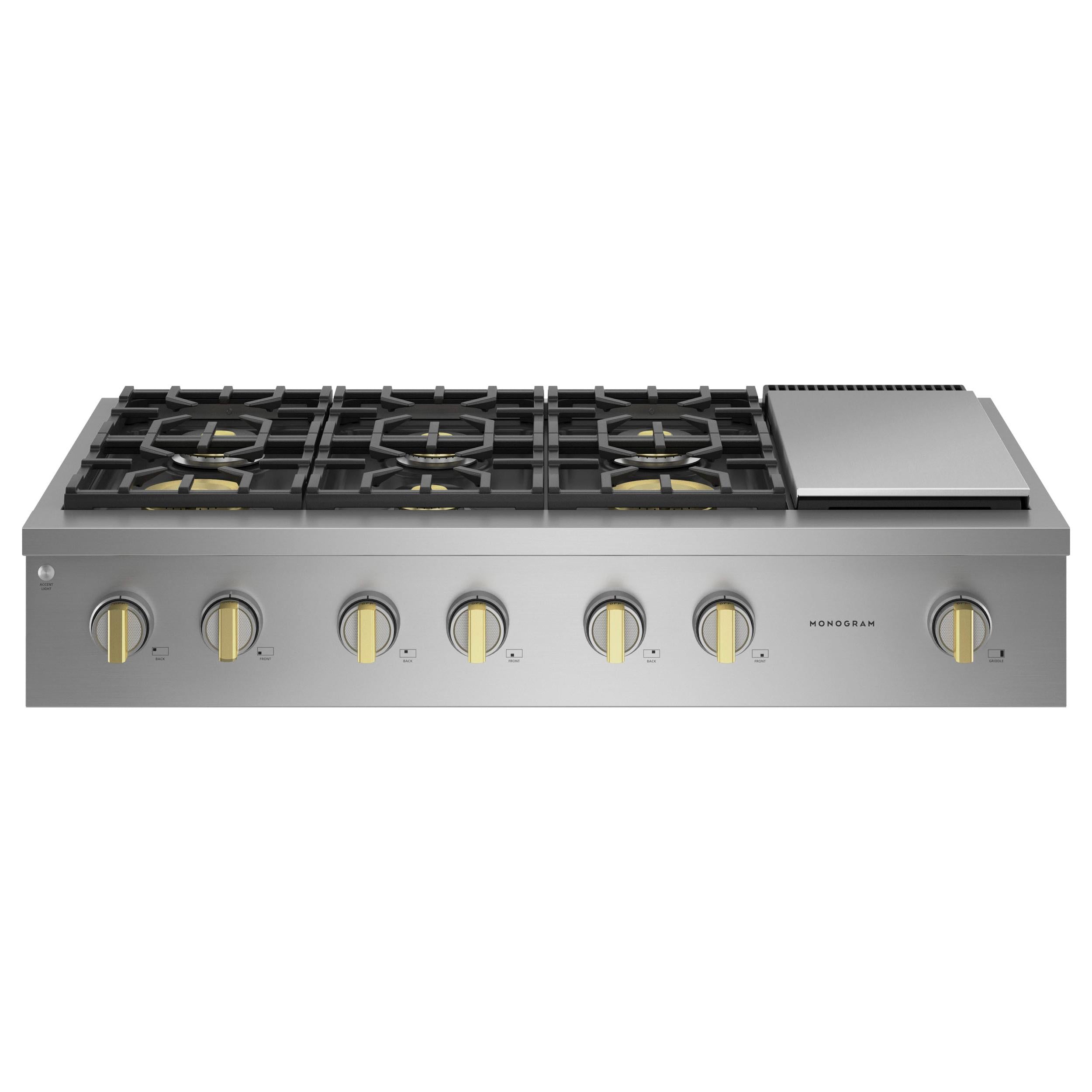 ZGU486NDTSS Monogram 48 inch Gas Rangetop with Griddle ZGU486NDTSS TA Appliance TA Appliances Barbecues