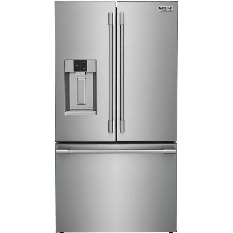 Frigidaire Professional 36-inch, 27.8 cu.ft. Counter-Depth French 3-Door Refrigerator with Water and Ice Dispensing system PRFS2883AF IMAGE 1
