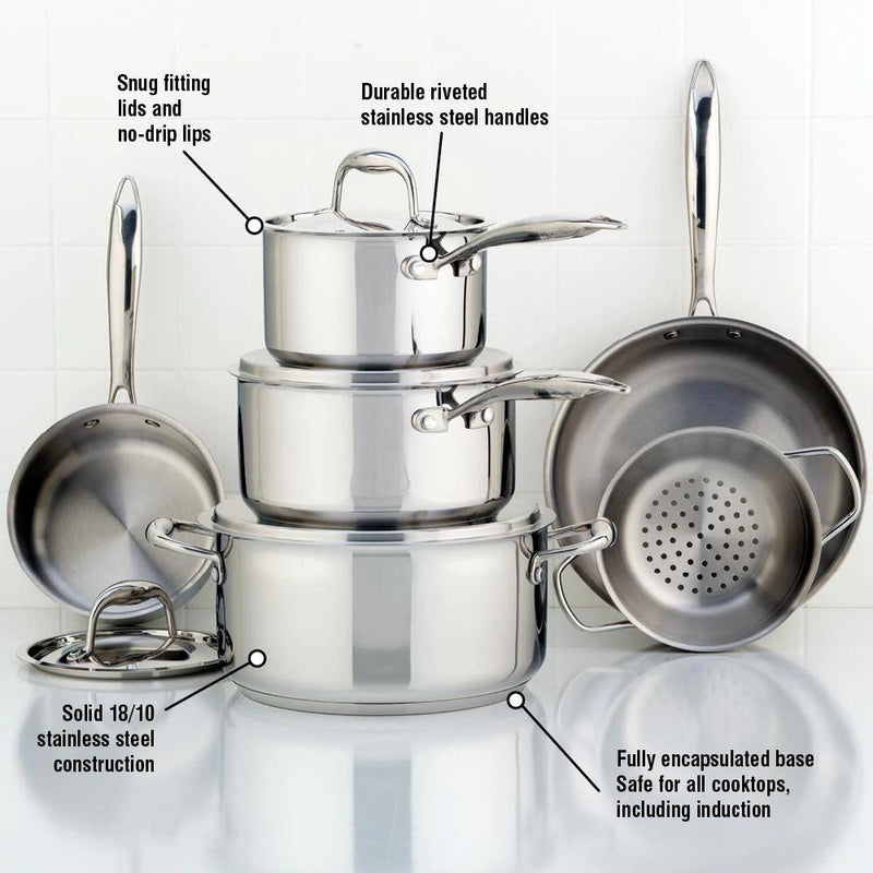 Meyer Accolade Stainless Steel Cookware Set, 10-Piece 2201-10-00 IMAGE 6