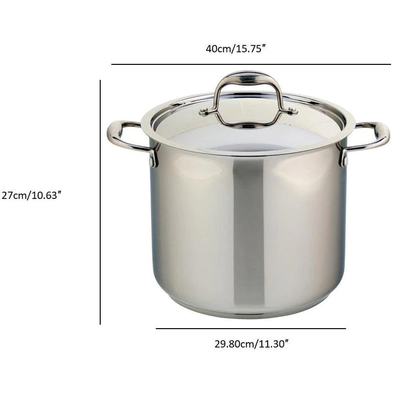 Meyer Confederation Stainless Steel 14L Stock Pot with cover 2401-28-14 IMAGE 4