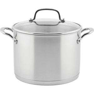 KitchenAid 3-Ply Base Stainless Steel Stockpot with Lid (8-Quart) 71003 IMAGE 1