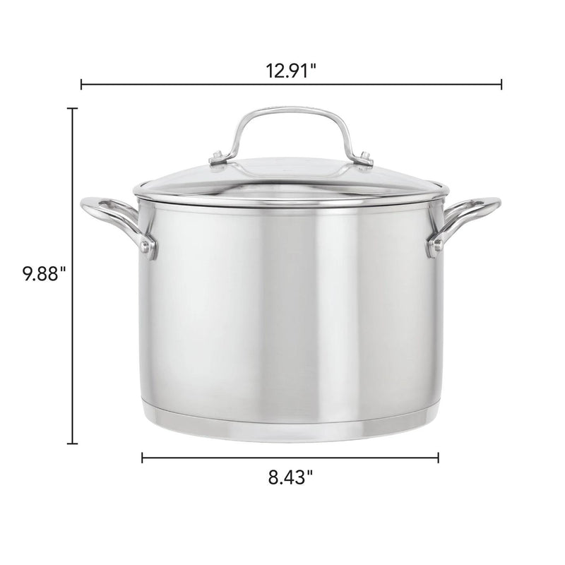 KitchenAid 3-Ply Base Stainless Steel Stockpot with Lid (8-Quart) 71003 IMAGE 4